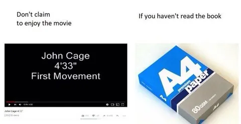 John Cage Movie Book Joke