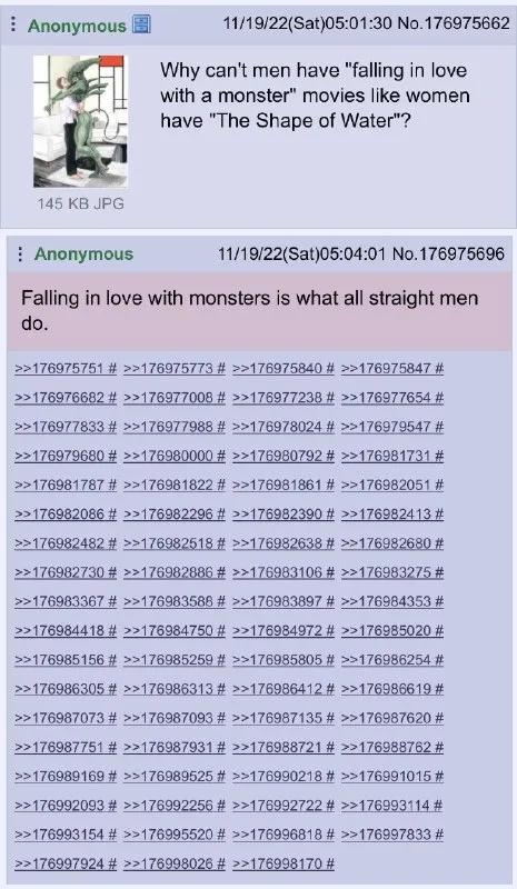 Men Falling in Love with Monsters