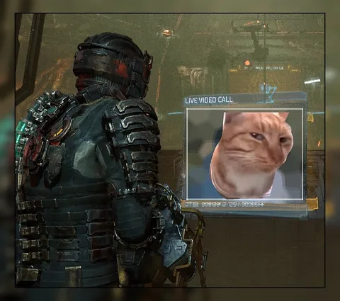 Dead Space Cat Video Call