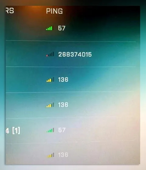 Impossible Ping in Multiplayer