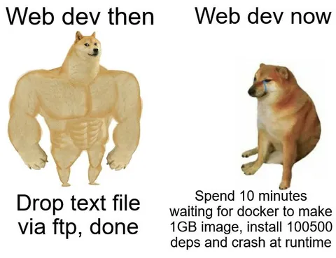 Web Dev Then vs Now