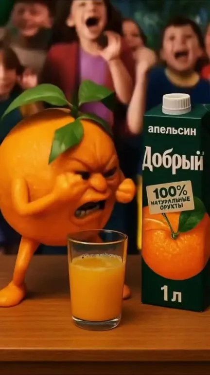 Фруктовый сок выходит из-под контроля