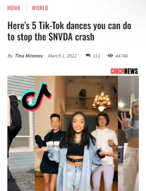 TikTok Dances to Stop NVDA Crash