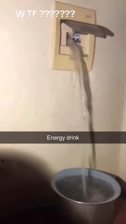 Energy Drink From the Wall
