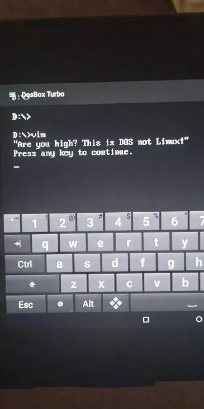 DOS Is Not Linux