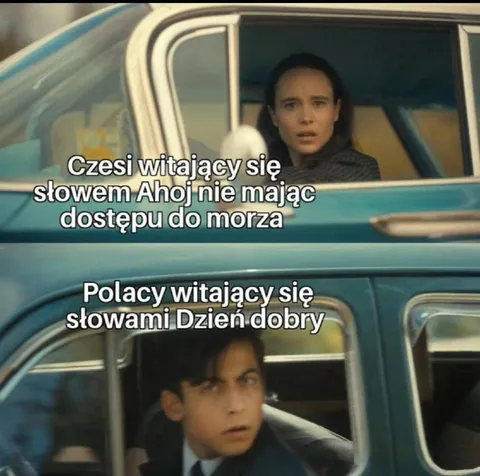 Czesi i Polacy witający się