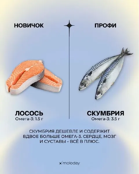 Новичок выбирает лосось, профи — скумбрию