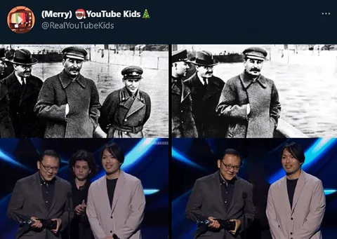Stalin Removes Someone From the Picture