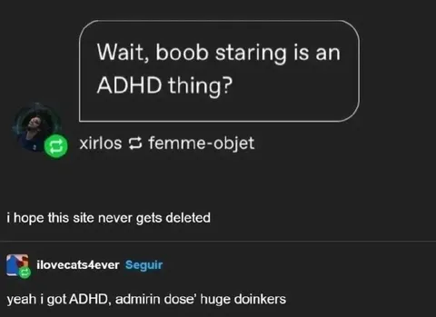 ADHD Boob Staring