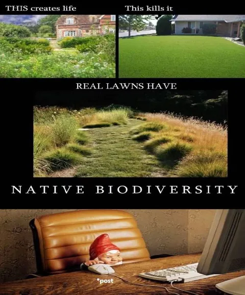 Real Lawns Have Native Biodiversity