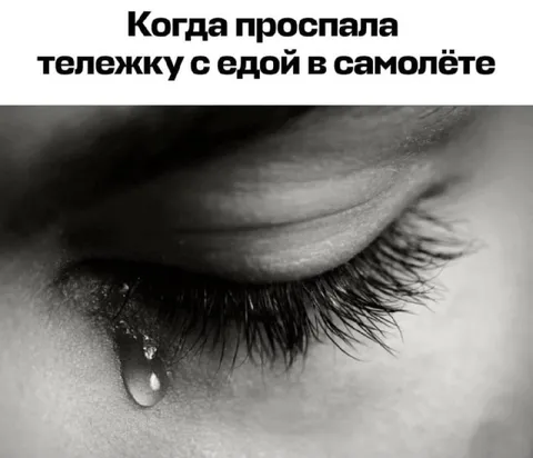 Тележка с едой в самолёте
