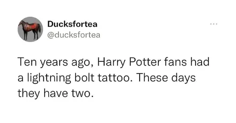 Harry Potter Fans Have Two Tattoos