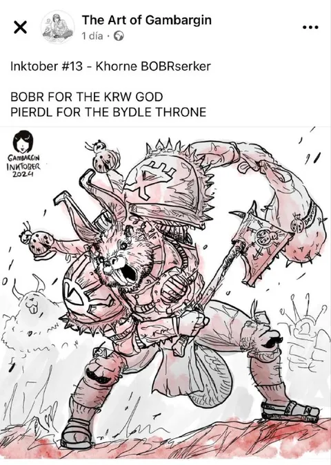 Khorne BOBRserker Drawing
