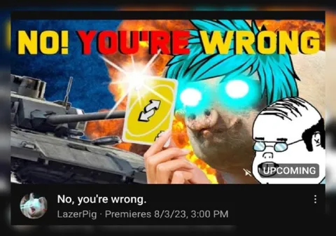 No, You're Wrong Tank Meme
