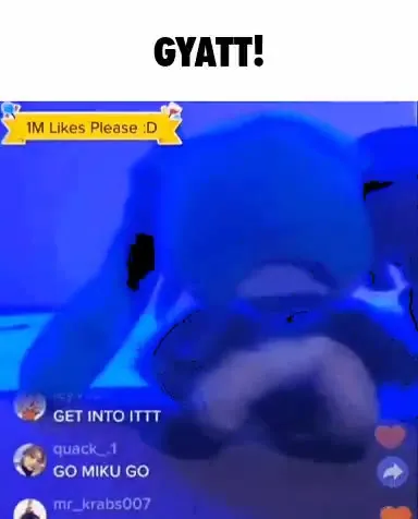 Blue Miku Gyatt Dance