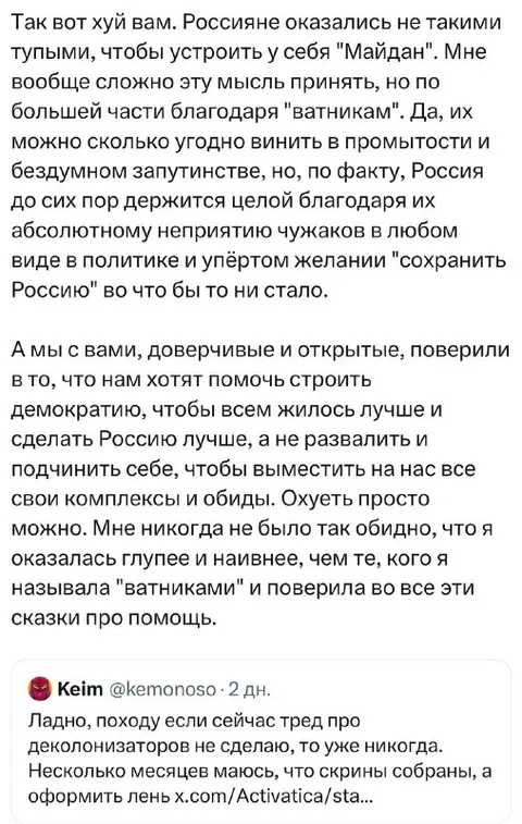 Россияне не устроили Майдан