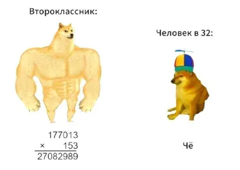 Второклассник и человек в 32