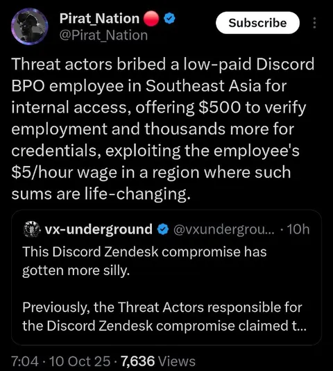 Discord Zendesk Compromise Gets Sillier
