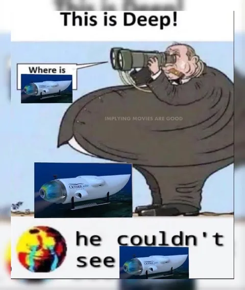 This Is Deep but He Couldn't See