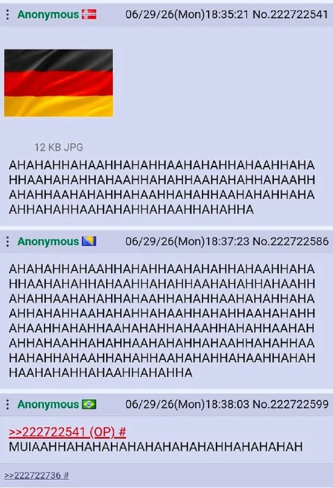 Немец смеётся над тредом