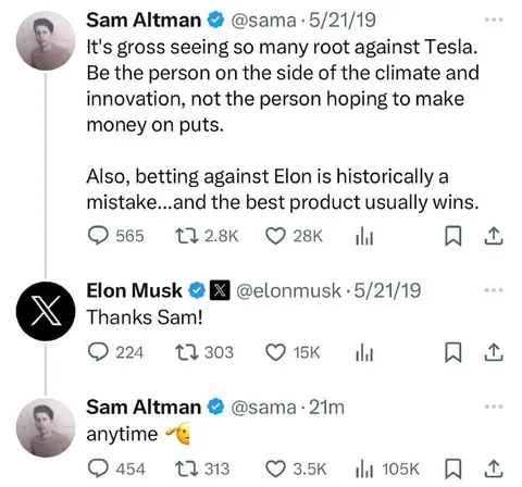 Anytime Sam Altman Replies