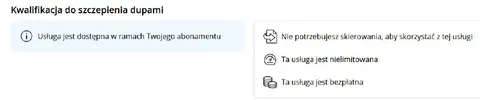 Kwalifikacja do szczepienia dupami