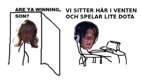 Vi sitter här i venten