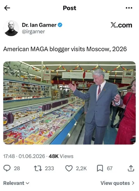 MAGA Blogger Visits Moscow
