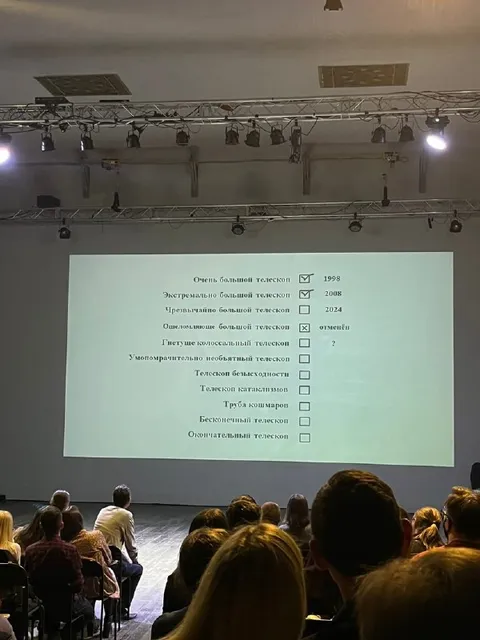 Линейка всё более огромных телескопов