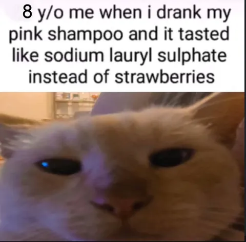 Pink Shampoo Tastes Like Chemicals