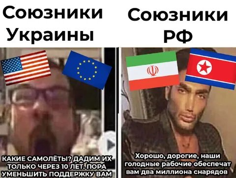 Союзники Украины и РФ