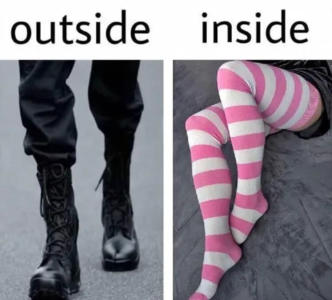 Outside vs Inside Socks
