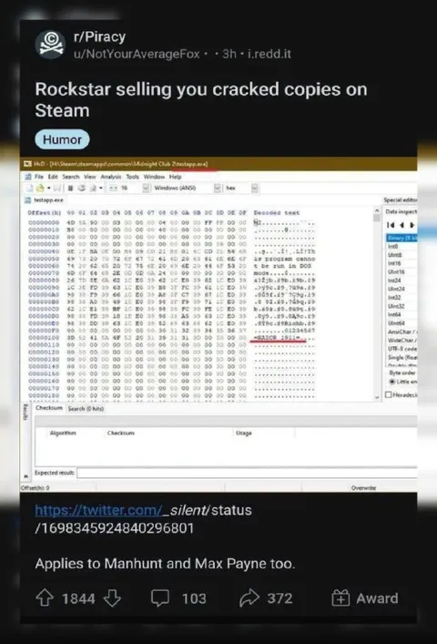 Rockstar Sells Cracked Copies on Steam