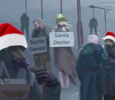 Santa Denier Protest