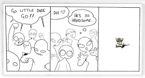 He's So Handsome Alien Comic
