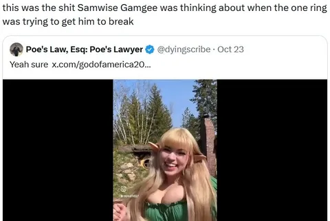 Samwise Thinking About Elves