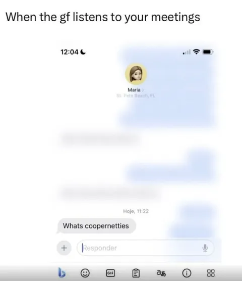 Girlfriend Hears the Meeting