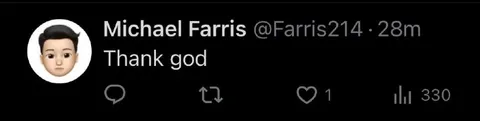 Thank God Reaction Tweet