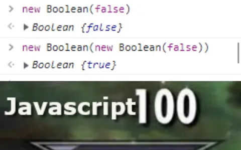 JavaScript Boolean Wrapper Confusion