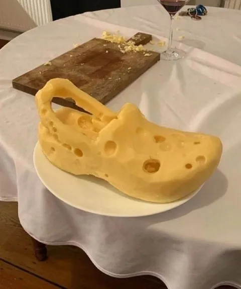 Туфля из сыра