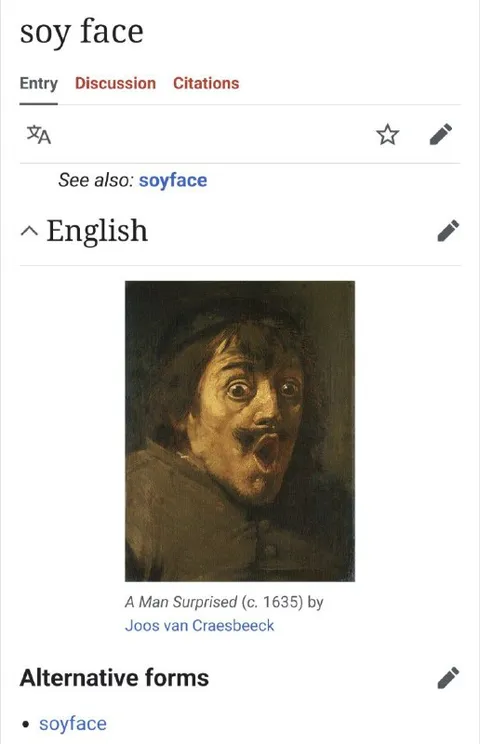 Soy Face Surprised Man