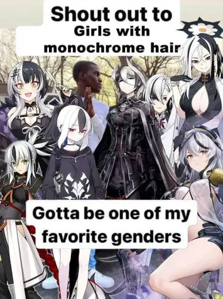 Girls With Monochrome Hair