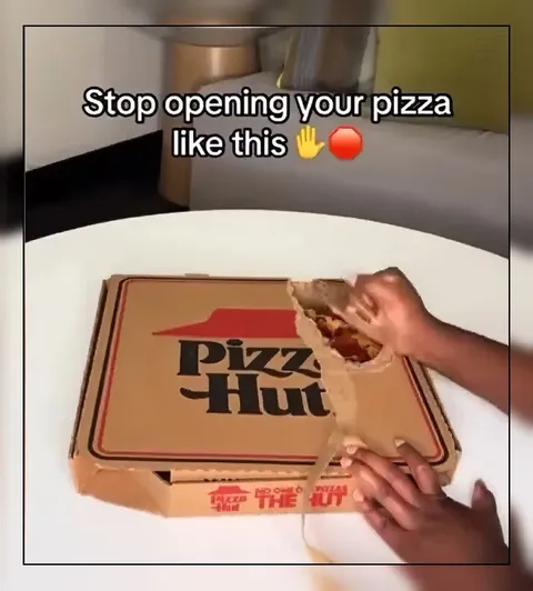 Stop Opening Your Pizza Like This