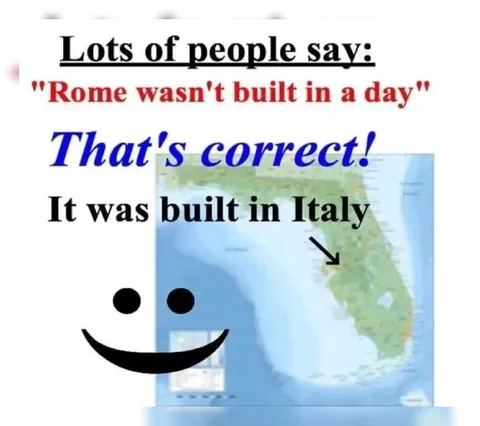 Rome Was Built in Italy