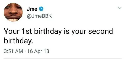 First Birthday Is Second Birthday