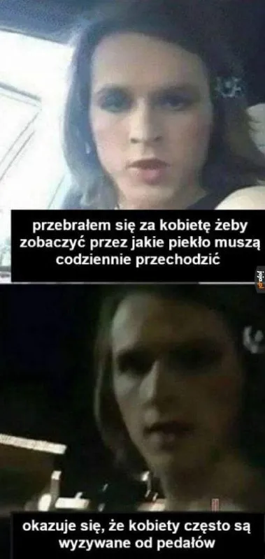 Przebrałem się za kobietę