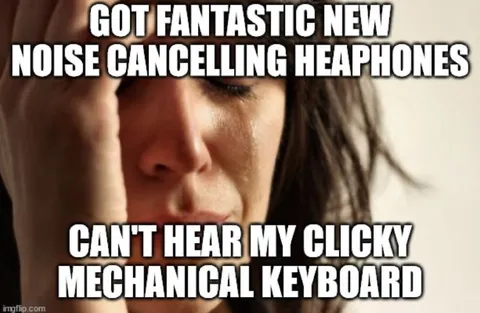 Noise Cancelling Keyboard Meme