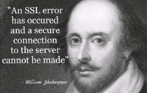 Shakespeare SSL Error