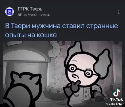 Странные опыты на кошке