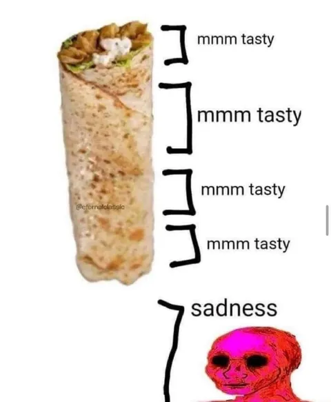 Burrito Mmm Tasty Sadness